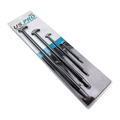 US PRO 4PC Heel and Toe Pry Bar Set