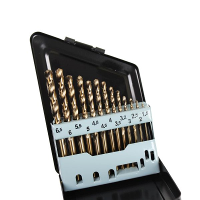 US Pro 13pc M35 5% Cobalt Split Point Ground Metric Drill Bits Set