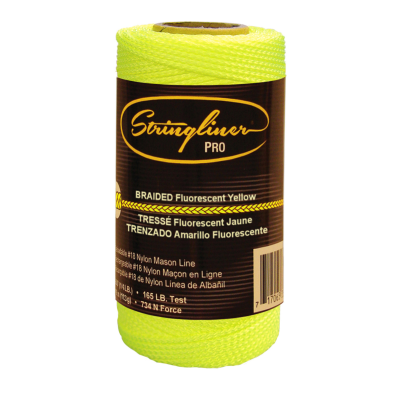 250' Flourescent String Line Reel, Yellow, Line Only