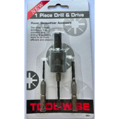 1 Piece Drill and Drive System Packaged