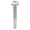 Timco 5.5 x 32mm (5/16" Hex) Self Drill Screws – Heavy Section Steel (12.5mm), Ruspert Silver