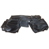 PTI Premium Black Leather Adjustable Double Carpenter Tool Belt