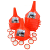 US PRO 10 x Red plastic Funnels 195mm Diameter