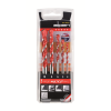 Alpen 5pc Profi Multicut Drill Set with 1/4" Hex Shank – 4mm, 5mm, 6mm, 8mm, 10mm