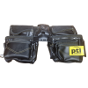 PTI Premium Black Leather Adjustable Double Carpenter Tool Belt