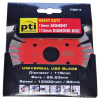 PTI 115mm, 4.5" Diamond Disc, PTI Saw Blade Segmented Professional Cutting Discs for Angle Grinder, Cut on Porcelain, Granite, Marble, Concrete, Tiles, Stones, Bricks oscillating 4.5 inch, Bore:22.23mm