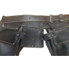 PTI Premium Black Leather Adjustable Double Carpenter Tool Belt