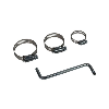 91PC ASSORTED STAINLESS STEEL HOSE CLAMPS 8 - 44MM