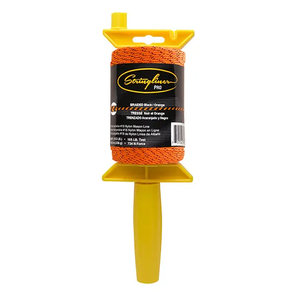 [STRI25491] Stringliner Braided/Bonded String Lines (Black/Orange, 500FT)