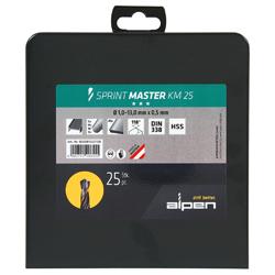 Alpen 25pc HSS Sprint Jobber Drill Set 1.00mm - 13.00mm x 0.5mm increments