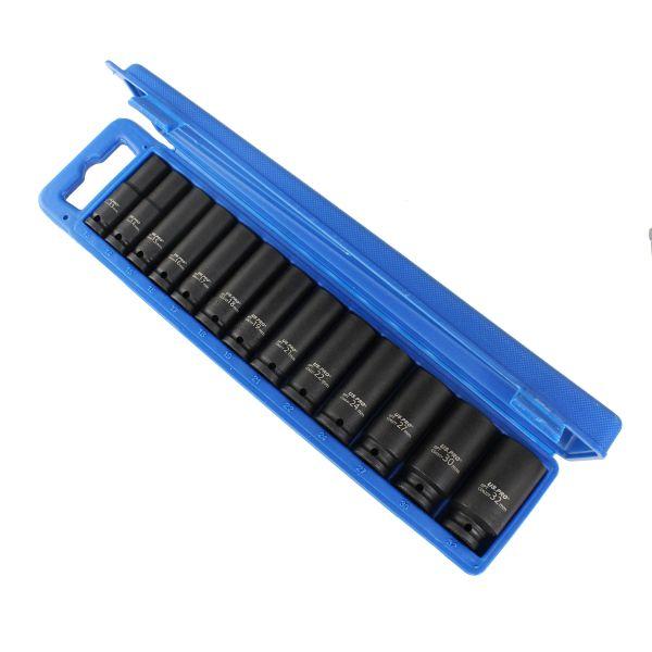 US PRO 13pc Deep Wall Impact Set 13mm - 32mm 1/2" Drive