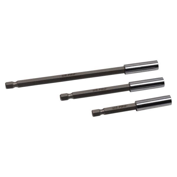[BER1491] US PRO 3pc Magnetic Bit Holder Set 75mm, 100mm, 152mm