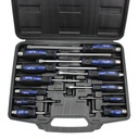 US PRO Bergen 12pc Go Through Slotted and Philips Screwdriver Set