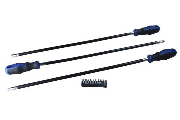 US PRO 3pc Flexi Screwdrivers & Bits Set