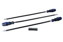 US PRO 3pc Flexi Screwdrivers & Bits Set