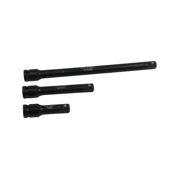 US PRO 3pc 1/2" Dr Impact Extension Bar Set