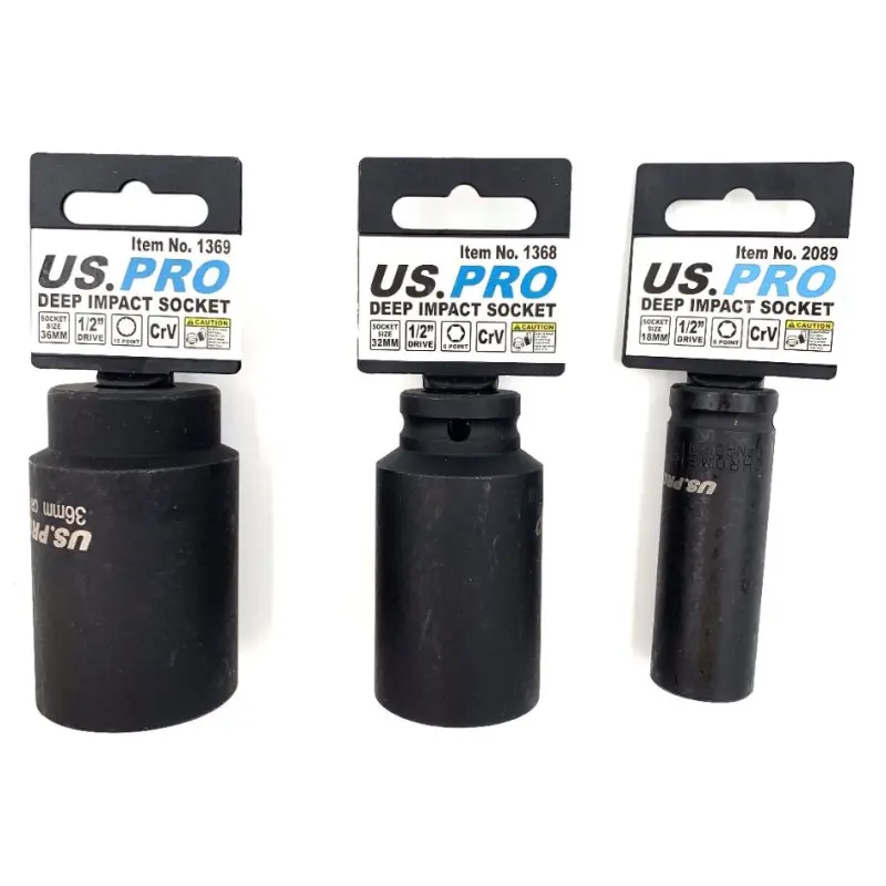 US PRO Single 30mm Deep Impact Socket 1/2" Drive