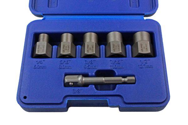 US PRO 6pc Bolt Extractor Set