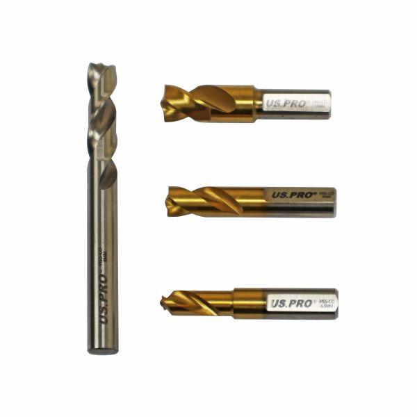 US PRO 4pc HSS Cobalt Spot Weld Drill Set