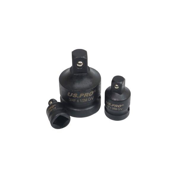US PRO 3pc Impact Socket Adaptor Set