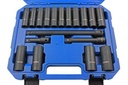 US PRO 18pc 1/2" Drive Deep Impact Socket & Extension Set 10-24mm