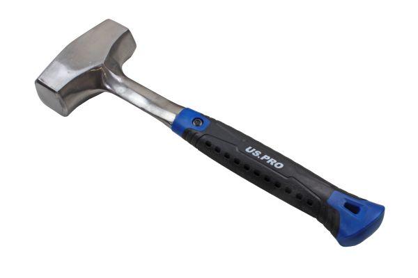 US PRO 3lb One Piece Steel Club Hammer