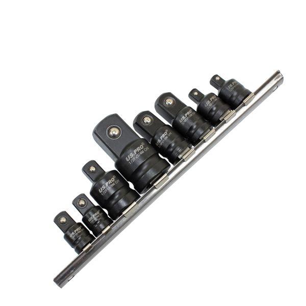 US Pro 8pc Impact Adaptor Set On Rail