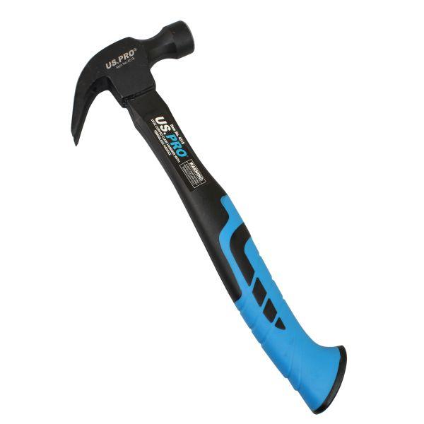 [BER4518] US Pro 16oz Curved Claw Hammer With Fibreglass Handle
