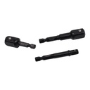 8PC IMPACT DRIVER SOCKET ADAPTORS 1/4" 3/8" 1/2"