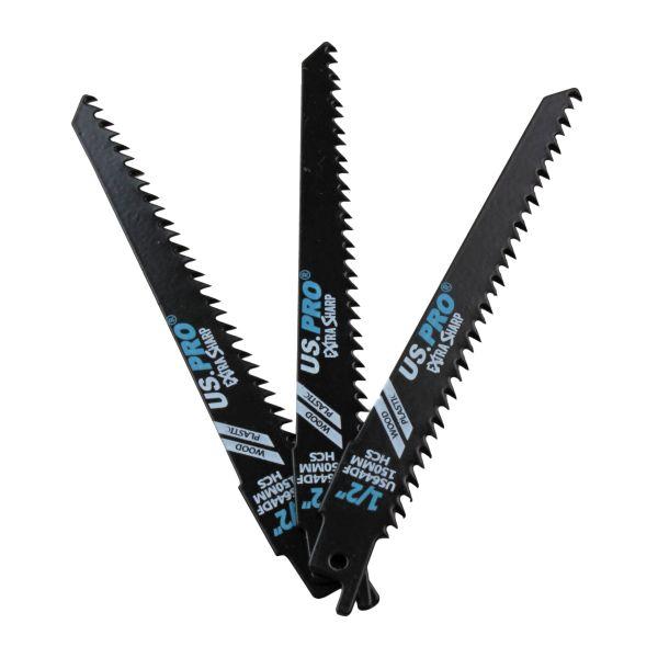 US PRO 150mm Reciprocating Saw Blade For Wood & Plastic - Pack 5