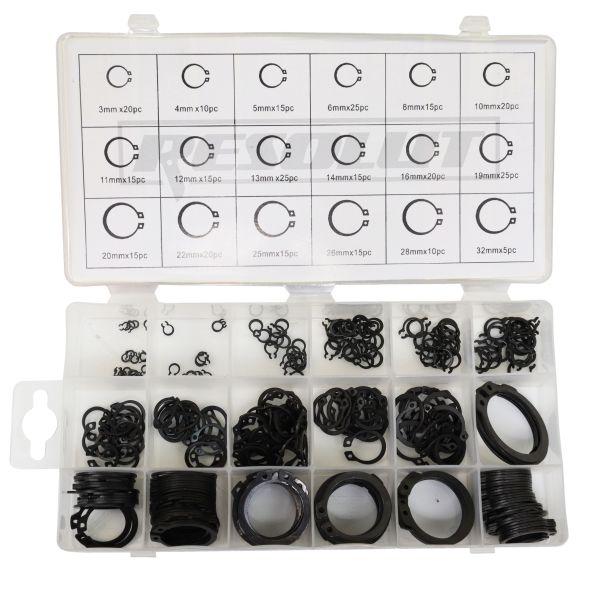 US PRO 300PC ASSORTED EXTERNAL CIRCLIPS