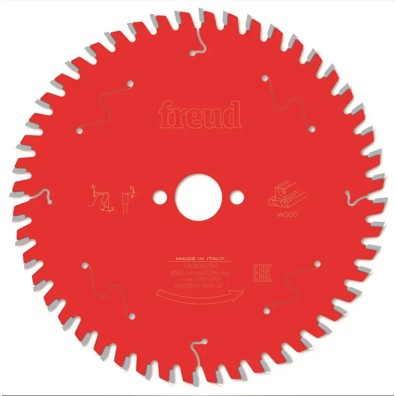 [BOSFR06W011H] Freud Circular Sawblade HH Wood 160 x 20 x 2.4/1.6 x T48 LP40M  007P