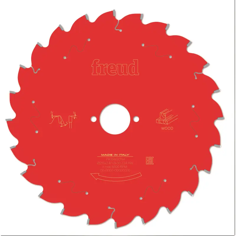 Freud Circular Sawblade Miter Wood 216 x 30 x 2.4/1.8 x T24 LP20M 019P