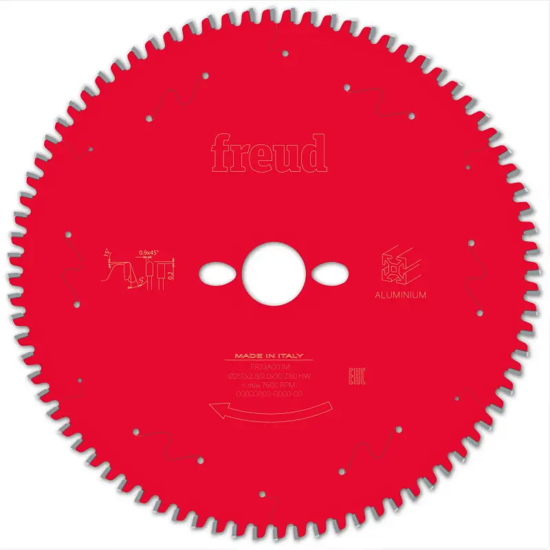 [BOSFR23A001M] Freud Circular Sawblade Miter Aluminium 250 x 30 x 2.8/2 x T80 LP80M 001P