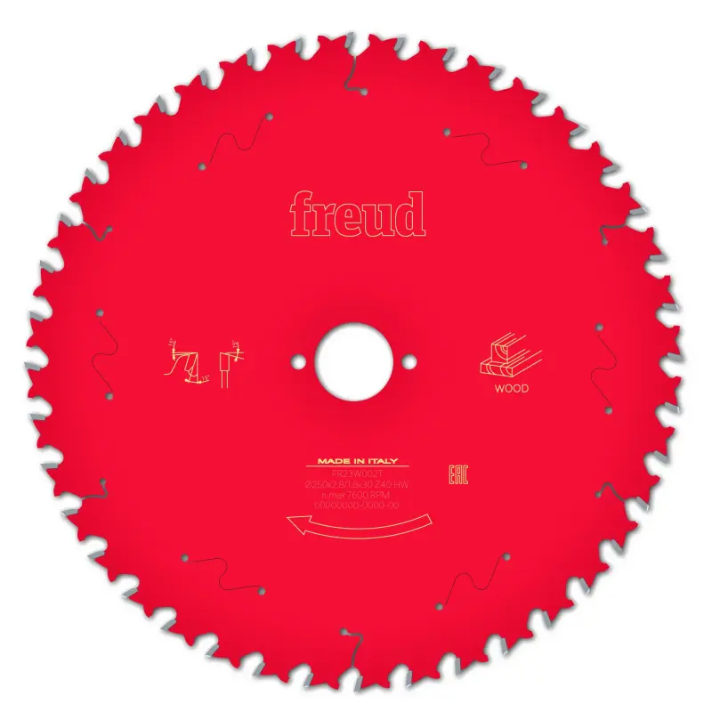 [BOSFR23W002T] Freud Circular Sawblade Table Wood 250 x 30 x 2.8/1.8 x T40 LP30M 025P