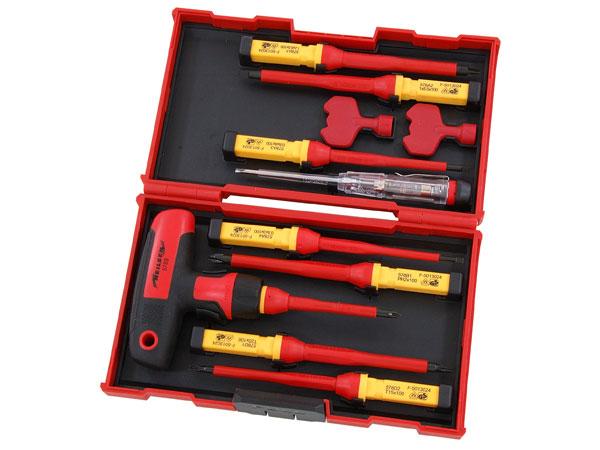 Neilsen 12 Piece T Bar VDE Insultated Screwdriver Set