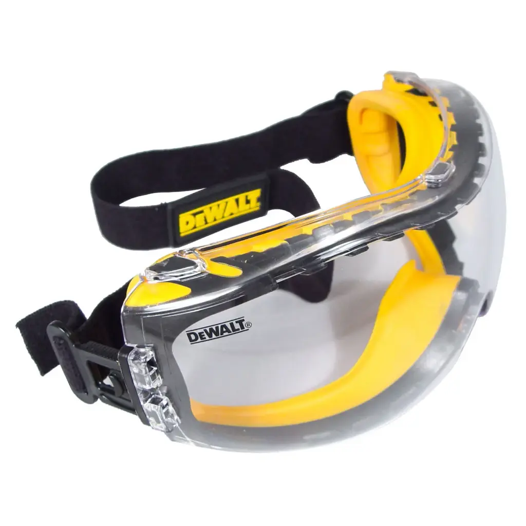 Dewalt Concealer Clear Lens Anti Fog Safety Goggles