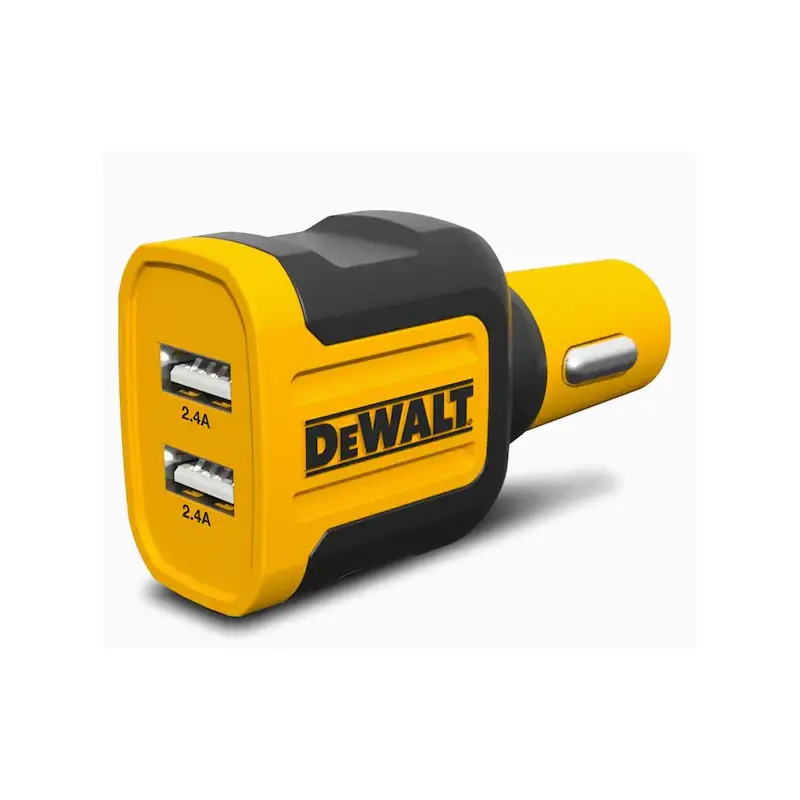 Dewalt 2-Port 4.8 Amp Car Charger Cable