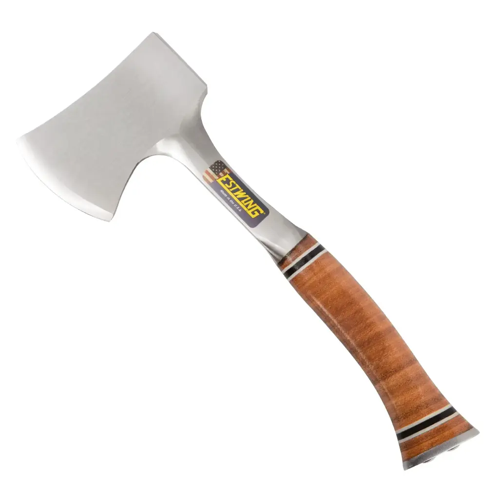 [EST-E14A] Estwing 69mm 300mm Long Sportsman's Axe with Leather Grip E14A
