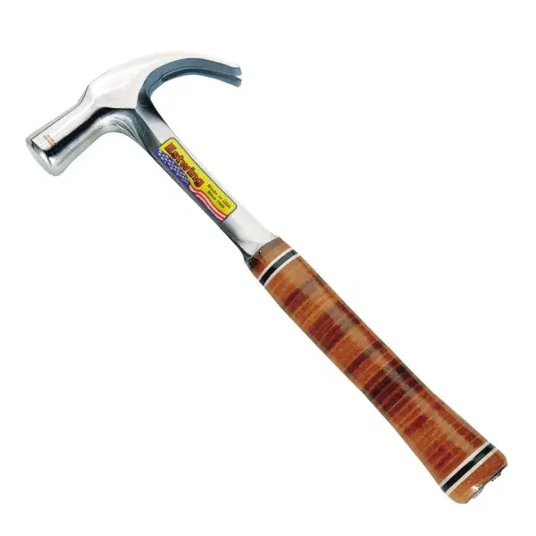 Estwing 24oz Curved Claw English Pattern Hammer with Leather Grip E24C