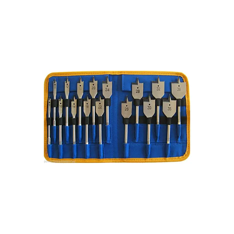 PTI 16pc Flat Bit Set 6mm - 38mm
