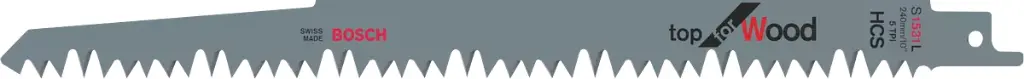 [JS1531L] Bosch Sabre Saw Blades Top for Wood S1531L
