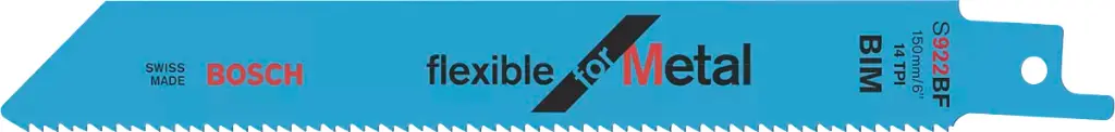 S922BF Bosch Sabre Saw Blades Flexible for Metal