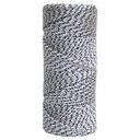 Kraft Bonded Braided Nylon Line (White & Black) - 500'