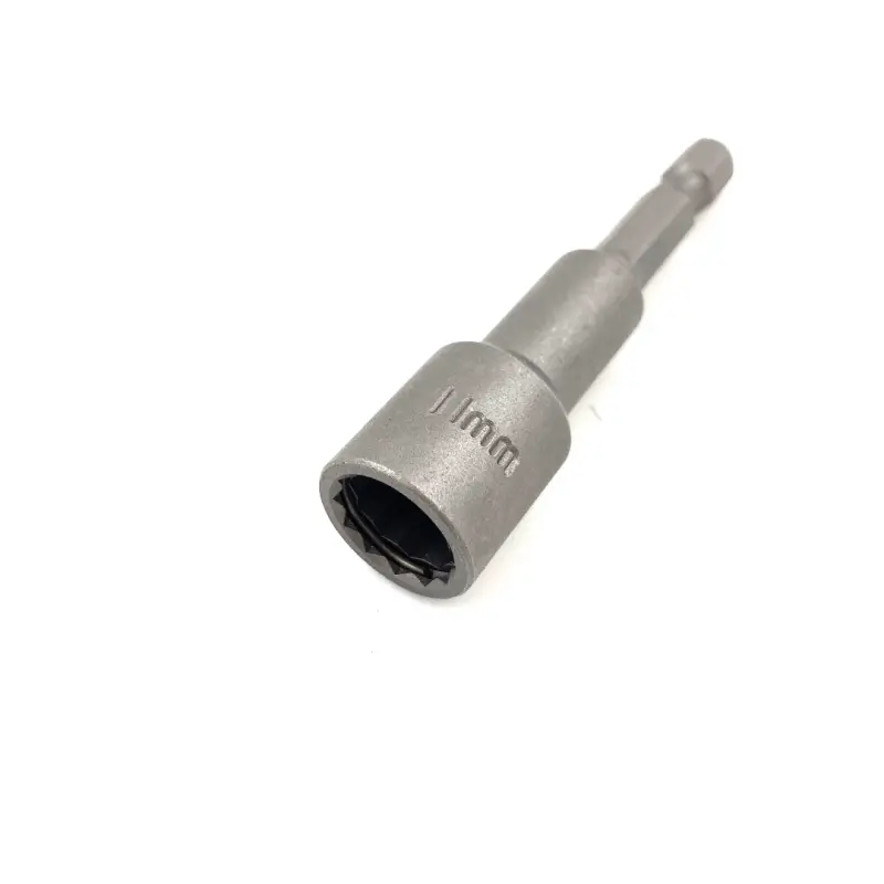 11mm Bi-Hex with Circlip Non Magnetic Tek Screw Driver Adaptor