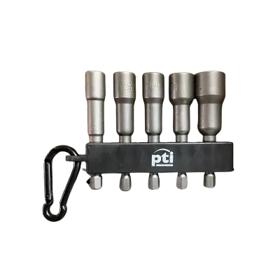 [MANUTSET5] PTI 5pc Nut Driver Set on Karabiner