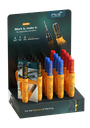 Pica Ink Display (10 Black ,5 Red, 5 Blue Markers)
