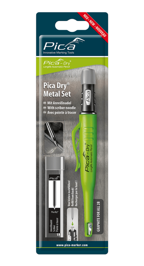 Pica Dry Metal Set with Scriber Needle