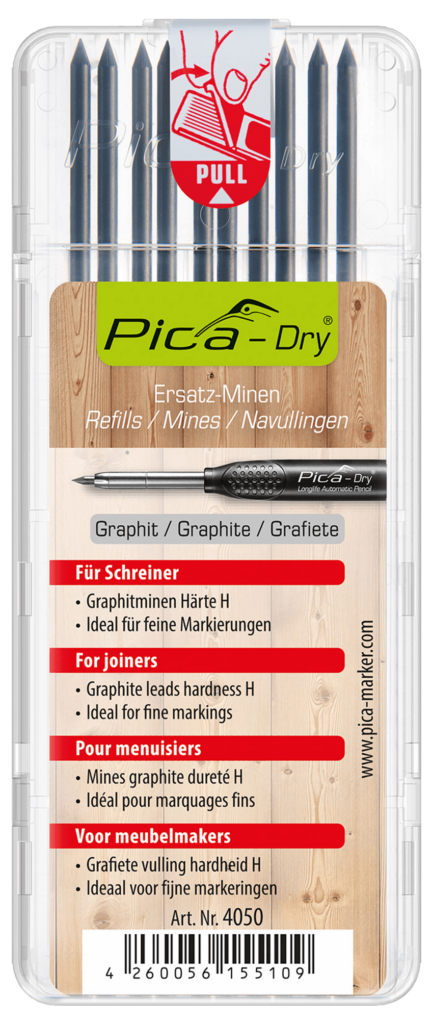 Pica Dry Refill Pack of 10 Graphite Special Hardness