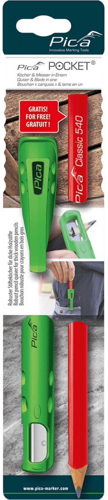 [PICA505-01] Pica Pocket Carpenter Pencil with Quiver